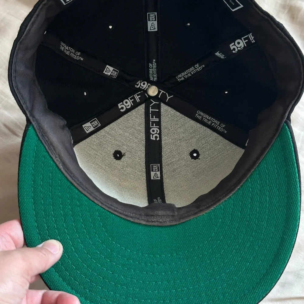 Supreme Black Hat with White Lettering - Picture 2 of 5